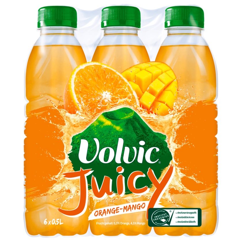 Volvic Juicy Orange-Mango 0,5l 6er Pack